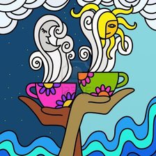 Схема вышивки «День-ночь»