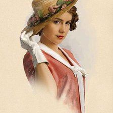 Схема вышивки «Соломенная шляпка»