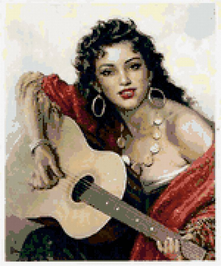 Романс - девушка, гитара - предпросмотр