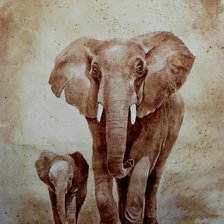 Схема вышивки «Слон»