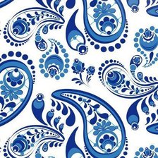 Схема вышивки «ГЖЕЛЬ»