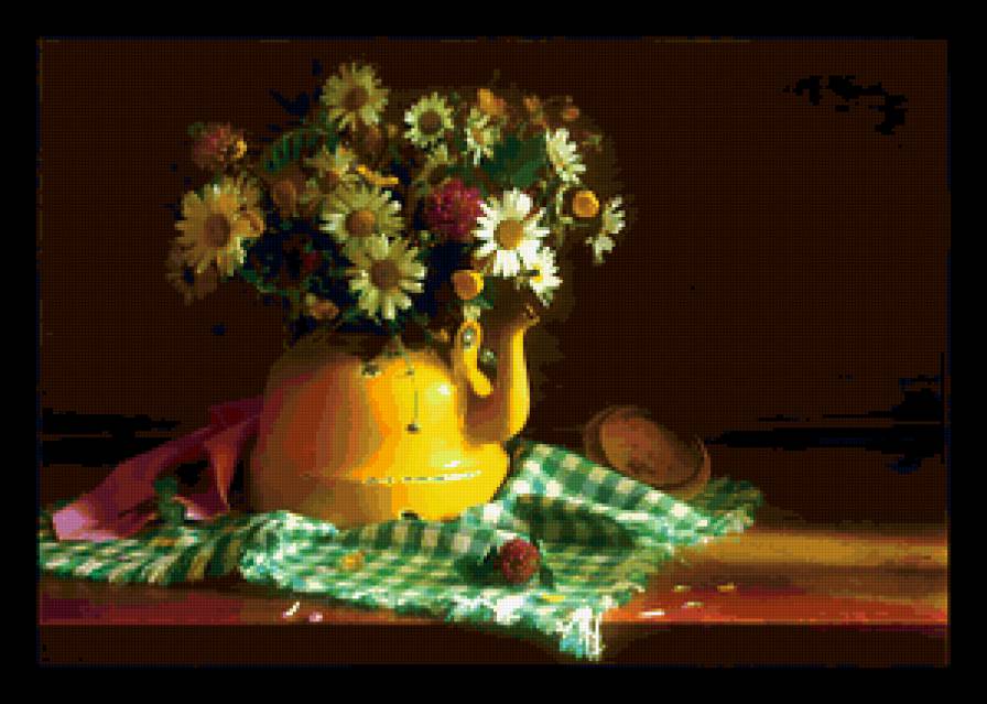 Ромашки - цветы, натюрморт, ромашки, деревня - предпросмотр