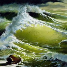 Схема вышивки «Бушующий берег.»