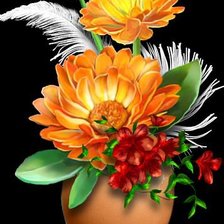 Схема вышивки «букет цветов»