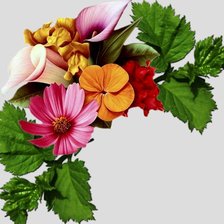 Схема вышивки «цветы»