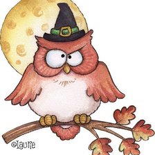 Схема вышивки «Owl Witch»