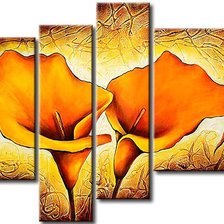 Схема вышивки «полиптих "цветы"»