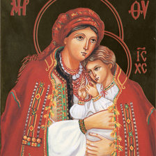 Схема вышивки «Украинская мадонна-2»