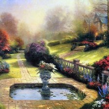 Схема вышивки «пейзаж»