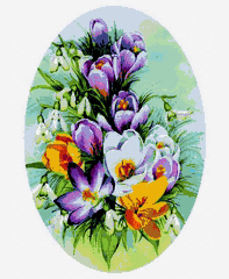 веснянки - букет, цветы - предпросмотр