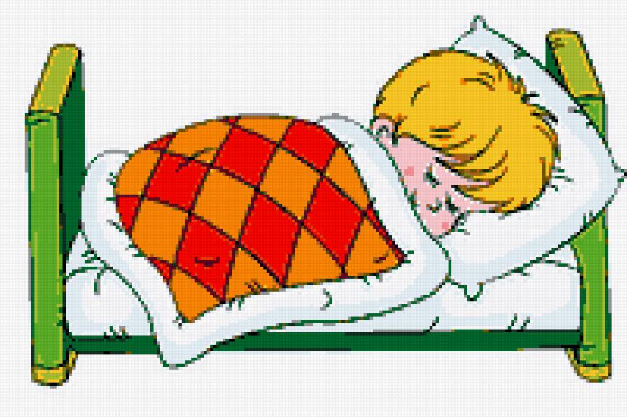 Спящий мальчик - кровать, ребенок, сон, детское, мальчик - предпросмотр