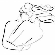 Схема вышивки «ЛС»