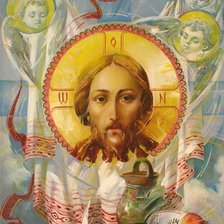 Схема вышивки «Спас нерукотворный»