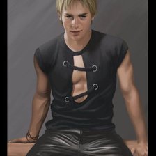 Схема вышивки «блондин»