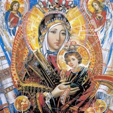 Схема вышивки «Божья матерь»