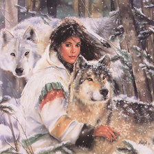 Схема вышивки «стая»