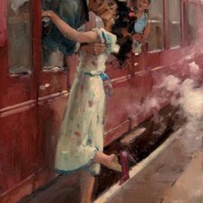 Схема вышивки «Поцелуй»