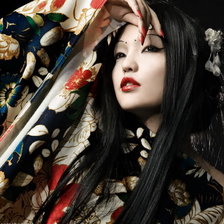 Схема вышивки «Японская красавица»