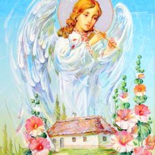 Схема вышивки «Ангел-хранитель»