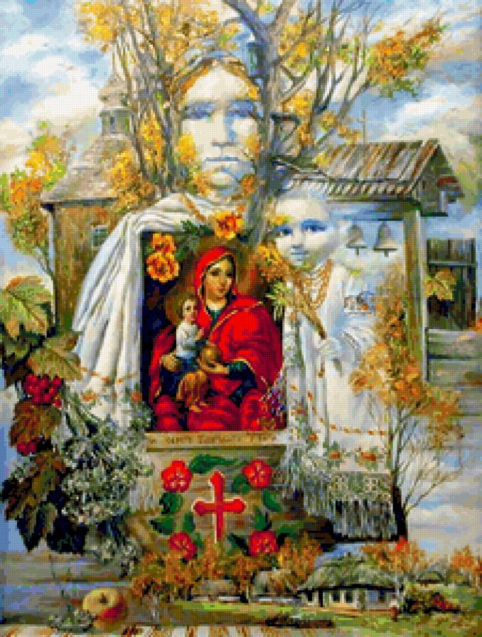 Божья матерь - икона - предпросмотр