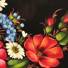 Схема вышивки «Цветочное панно»