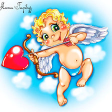 Схема вышивки «Купидончик»