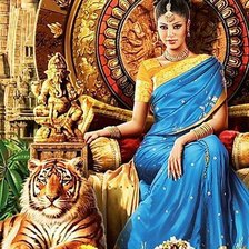 Схема вышивки «египетска царица»