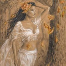 Схема вышивки «девойка»