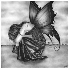 Схема вышивки «серия "фентези","ч/б"»