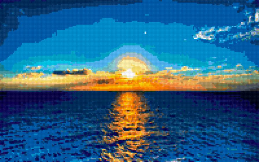 закат - солнце, море, закат, красота, природа - предпросмотр