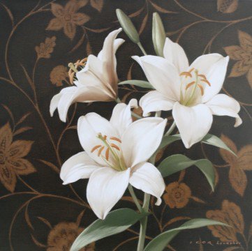 цветы от художника Игоря Левашова - природа, цветы - оригинал