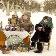 Схема вышивки «Чаепитие»