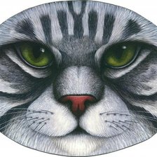 Схема вышивки «кот»