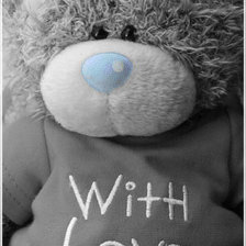 Схема вышивки «Мишка тедди»