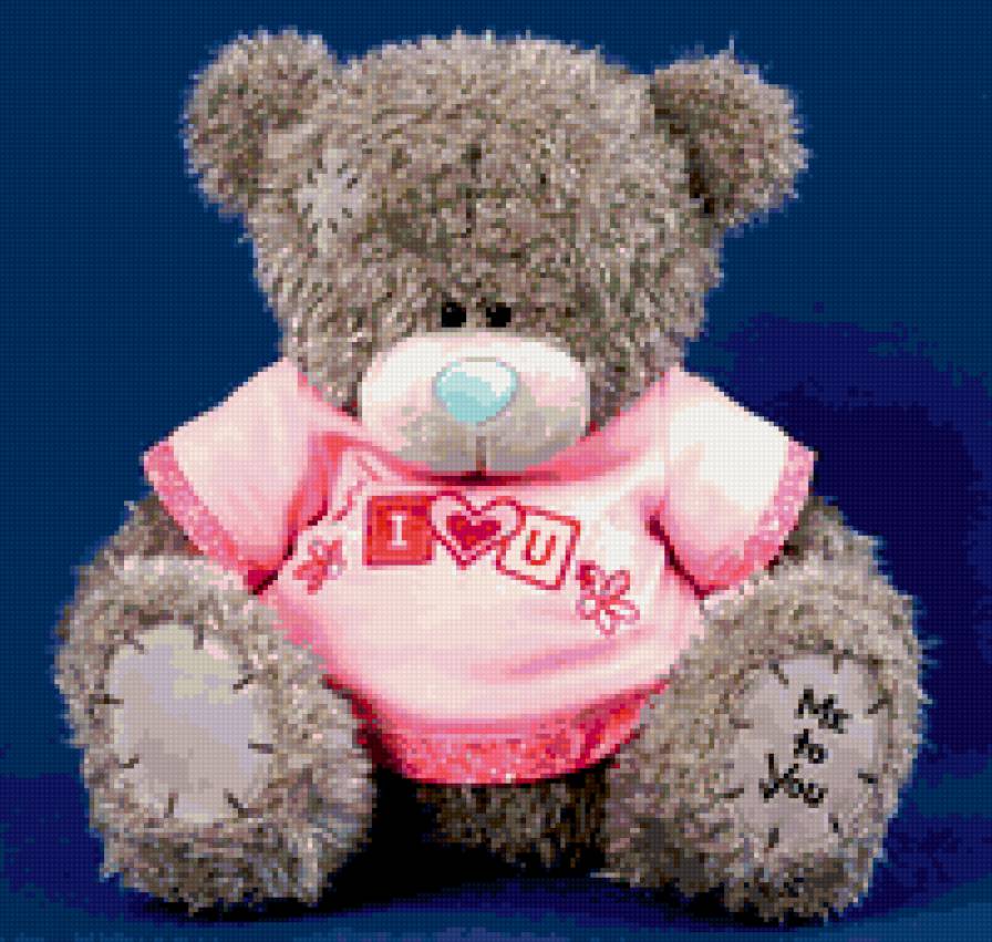 Мишка тедди в розовой футболке - мишка тедди, мишки, медведь - предпросмотр