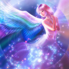 Схема вышивки «Звездный ангел»