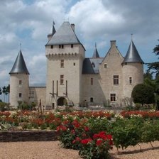 Схема вышивки «замок с розами»