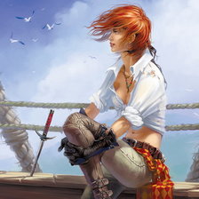 Схема вышивки «Пиратка»