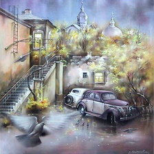 Схема вышивки «пейзаж»