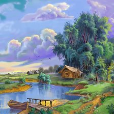 Схема вышивки «летний день»