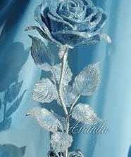 Схема вышивки «стеклянная роза»