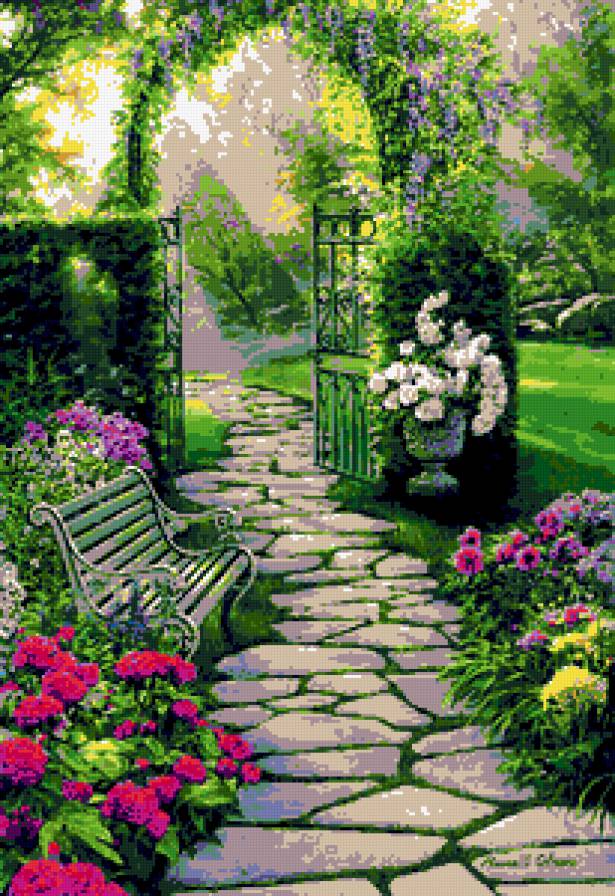 Дверь в лето - лето, пейзаж, цветы - предпросмотр