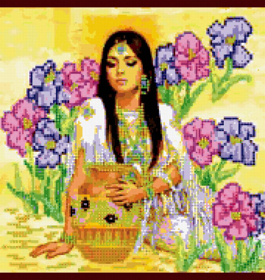 девушка с кувшином - девушка - предпросмотр