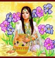 Схема вышивки «девушка с кувшином»