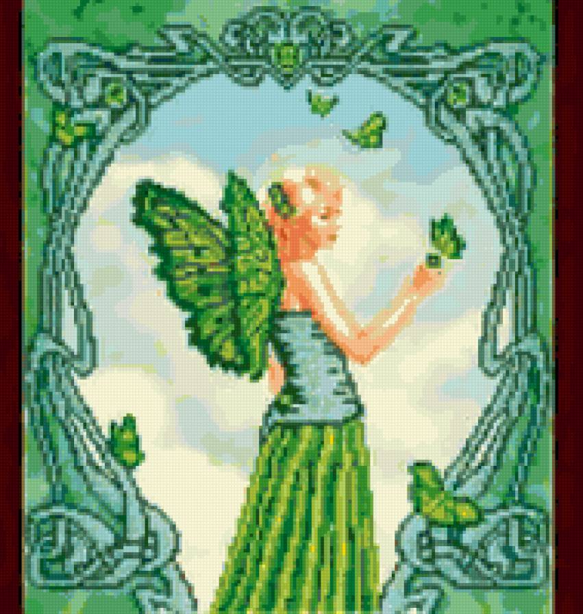 изумруд - девушка - предпросмотр