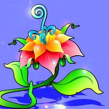 Схема вышивки «сказочный цветок»