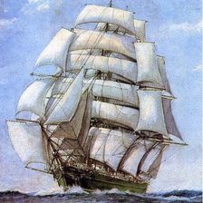 Схема вышивки «корабль»