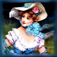 Схема вышивки «Женский портрет»