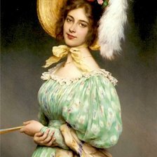 Схема вышивки «Женский портрет»