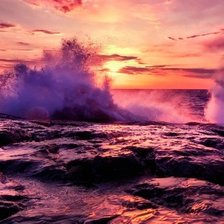 Схема вышивки «закат»